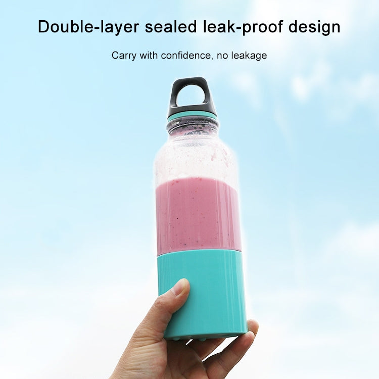 500ml迷你便攜式電動榨汁機杯USB可充電榨汁機攪拌機振動篩榨汁機水果橙汁榨汁機