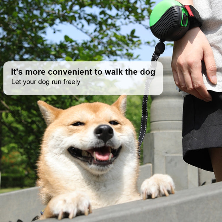 3米 手腕式自動伸縮寵物尼龍牽引繩