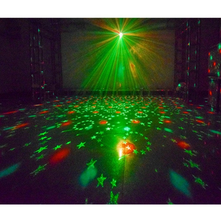 18W 60種圖案水晶魔球激光燈家用LED七彩星空投影燈聲控舞檯燈