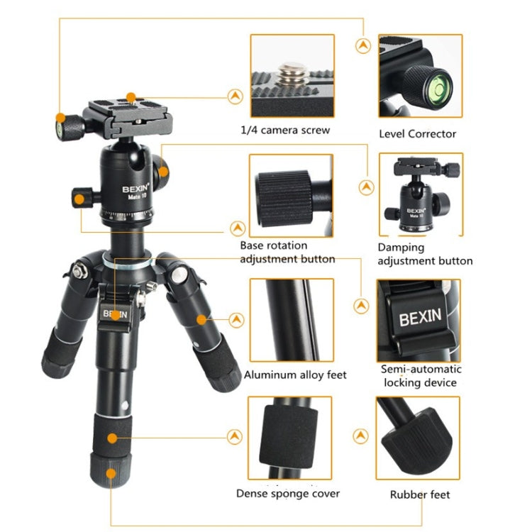 貝欣  Mate 10 桌面鋁合金三腳架手機直播 三腳架