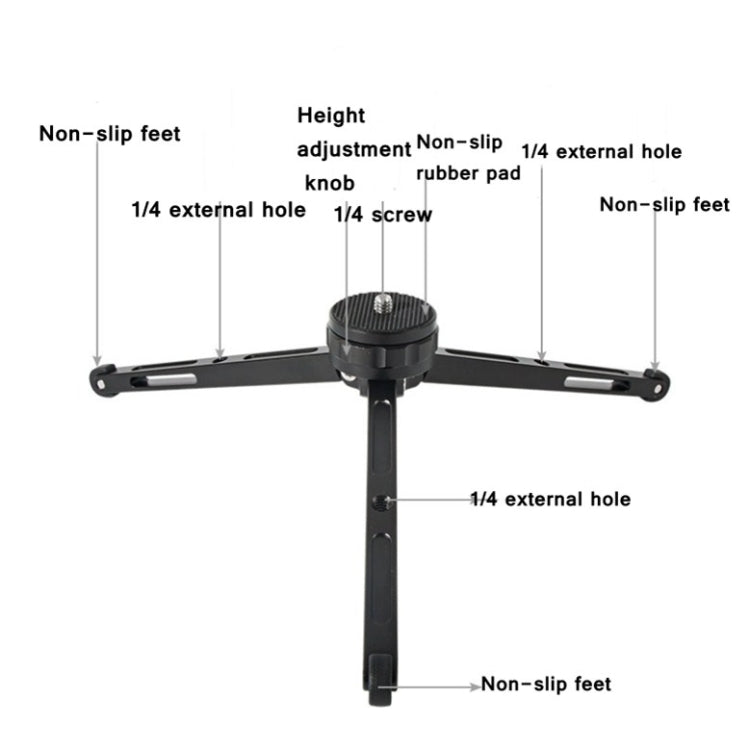 BEXIN 金屬穩固支架直播桌面迷你三腳架