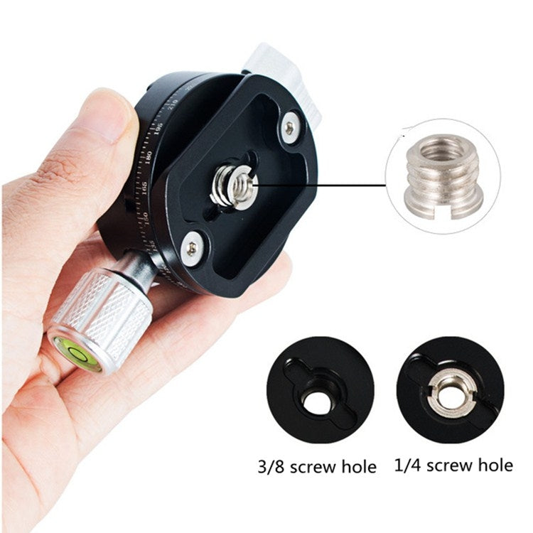 貝欣 QJ07全景夾座 360度旋轉全景雲台三腳單反相機快裝板全景夾座