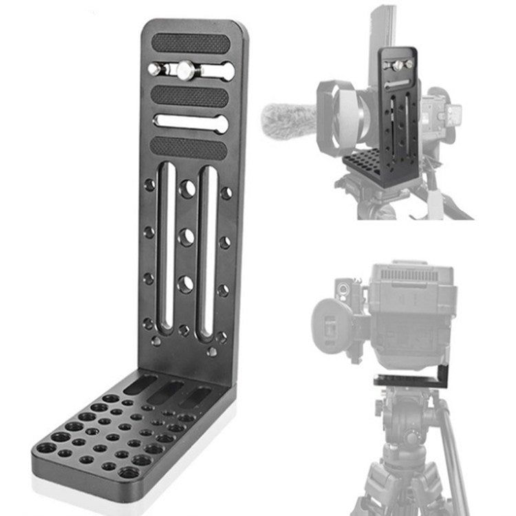 貝欣 L130C通用L型豎拍板單反三腳架液壓雲台快裝板適用如影穩定器