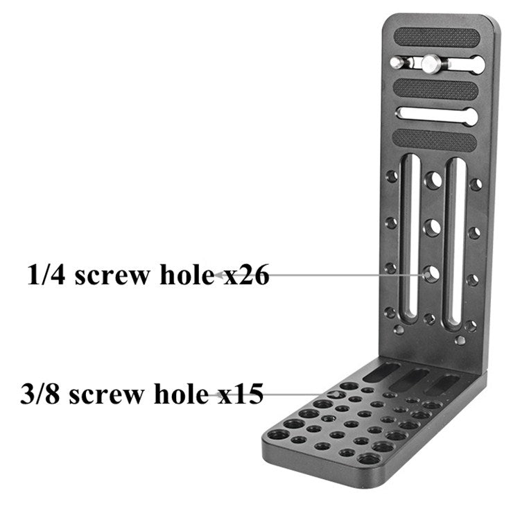 貝欣 L130C通用L型豎拍板單反三腳架液壓雲台快裝板適用如影穩定器