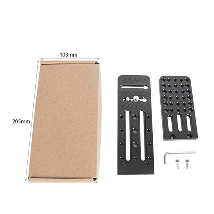 貝欣 L130C通用L型豎拍板單反三腳架液壓雲台快裝板適用如影穩定器