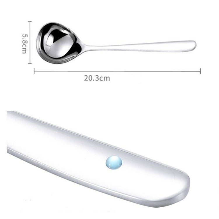 Stainless Steel Sauce Spoon Creative Big Head Long Handle Spoon