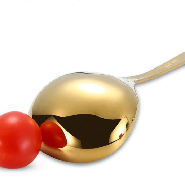 Stainless Steel Sauce Spoon Creative Big Head Long Handle Spoon