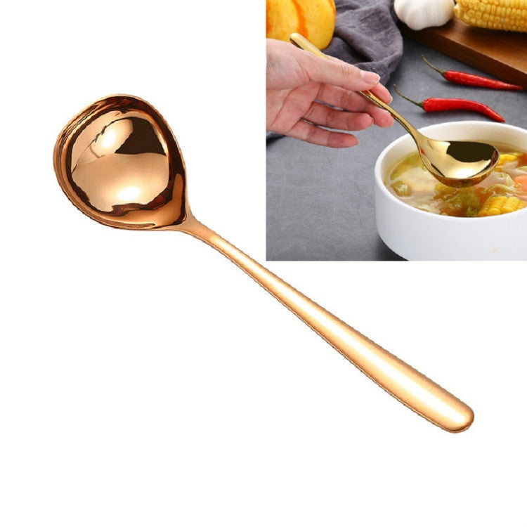 Stainless Steel Sauce Spoon Creative Big Head Long Handle Spoon