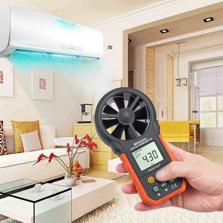 PEAKMETER 高精度数字显示風速風量風溫測量儀