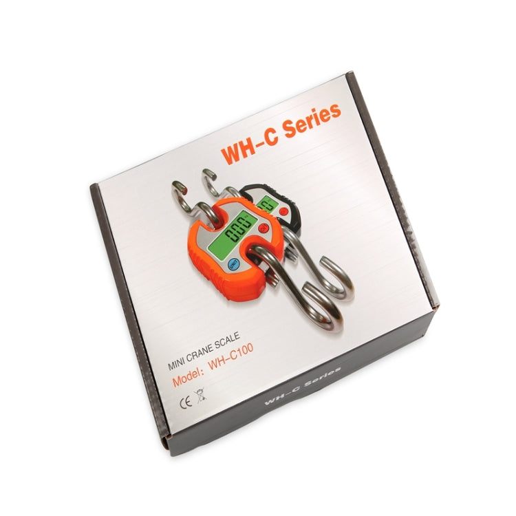 150kg 迷你便攜式重型电子数字不銹鋼吊鈎秤 顏色隨機