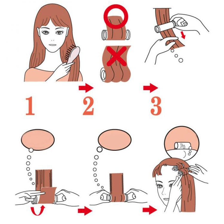 10件套 捲髮器電動捲髮管加熱捲髮造型棒