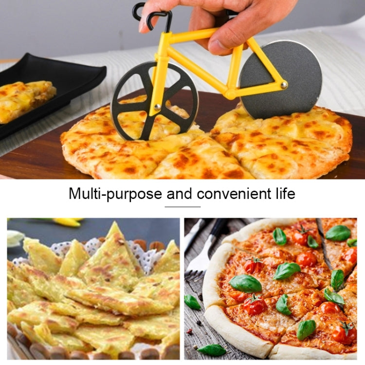 Stainless Steel Bicycle Pizza Cutter Knife Cake Cutter Creative Hob Random  Color Delivery