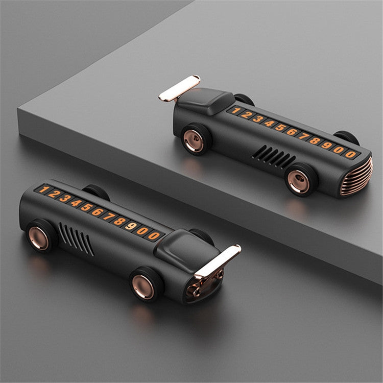 汽車用臨時停車號碼牌隱藏式挪車卡多功能車載香水擺件, Car Shape