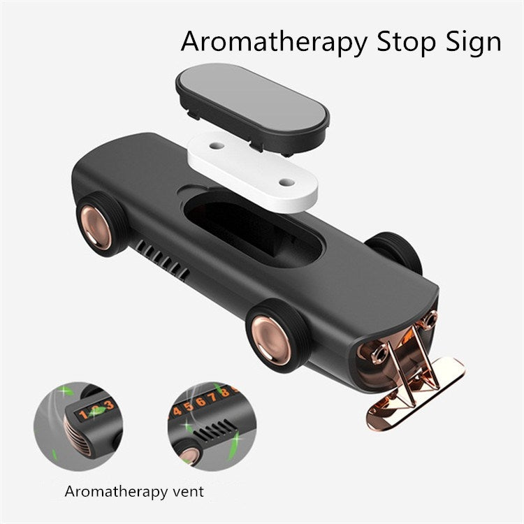 汽車用臨時停車號碼牌隱藏式挪車卡多功能車載香水擺件, Car Shape
