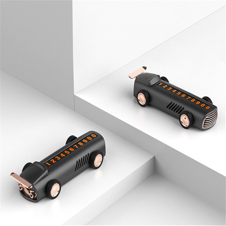 汽車用臨時停車號碼牌隱藏式挪車卡多功能車載香水擺件, Car Shape