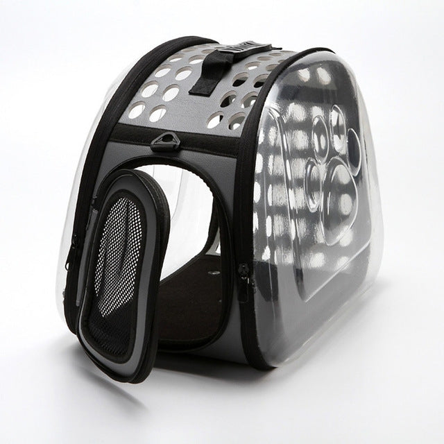 可摺疊戶外透氣單肩包小狗旅行手提袋 寵物旅行手提包