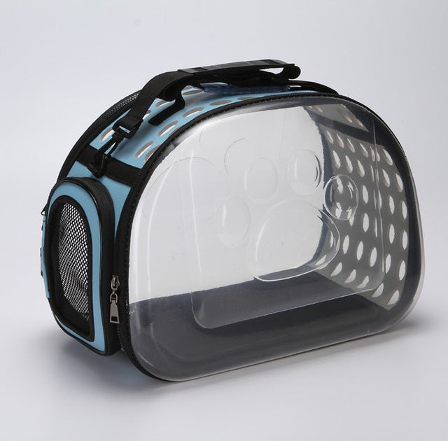 可摺疊戶外透氣單肩包小狗旅行手提袋 寵物旅行手提包