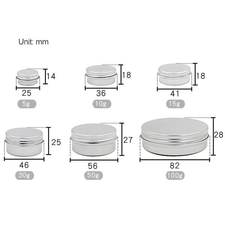 5個一賣 可再裝鋁髮蠟盒包裝盒化妝品小儲罐 有螺紋