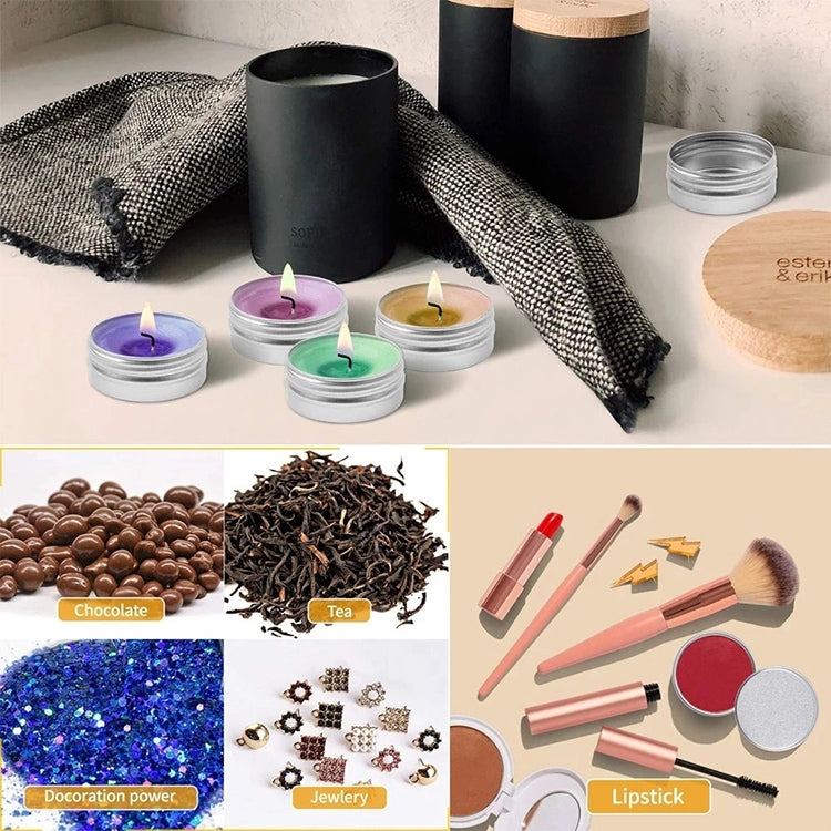 5個一賣 可再裝鋁髮蠟盒包裝盒化妝品小儲罐 有螺紋