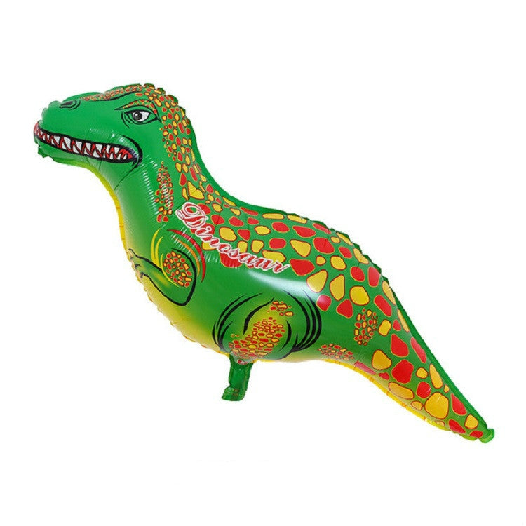 2個賣恐龍造型鋁箔氣球兒童生日裝飾派對用品玩具