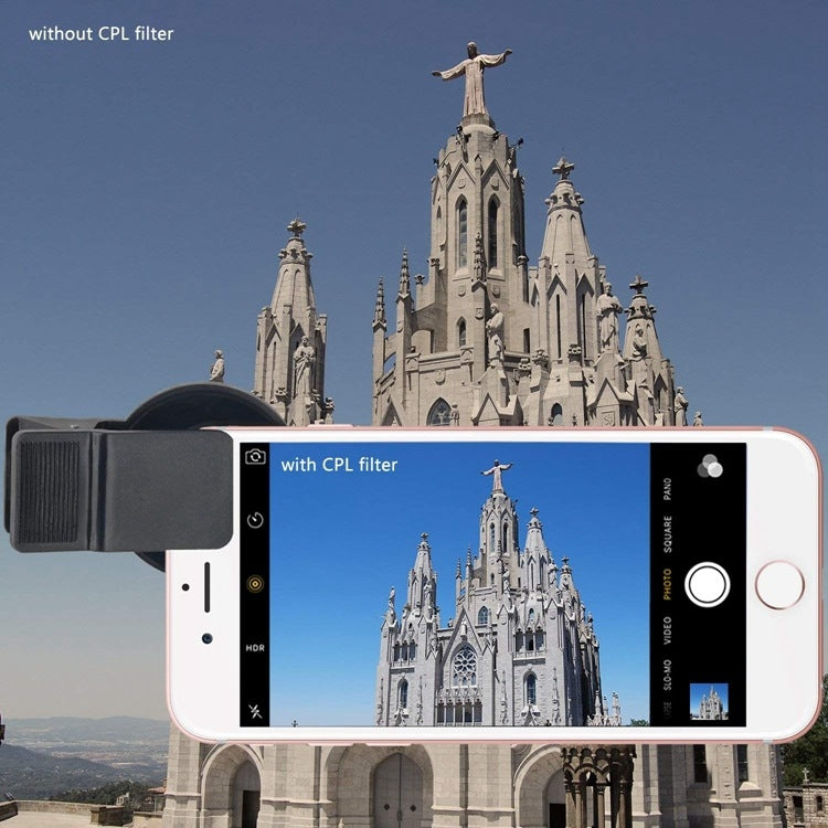 卓美 相機濾鏡37MM CPL 偏振鏡手機外置鏡頭