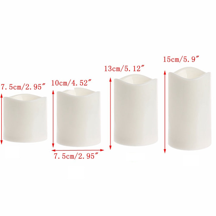 圓柱形LED电子蠟燭燈 仿真婚慶燭台蠟燭