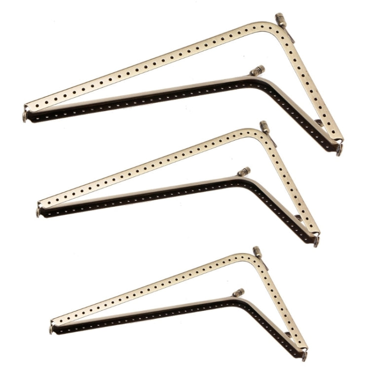 Multi-size Smooth L-shaped Mouth Gold Female Bag Hardware Accessories
