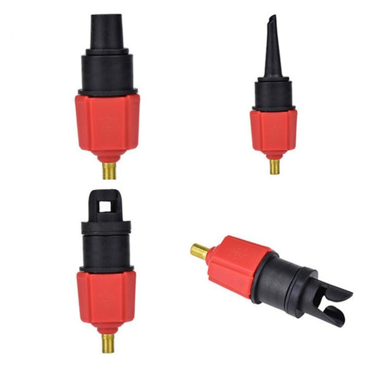 衝浪槳板橡皮艇充氣床氣閥轉接頭 汽車打氣泵轉換接頭