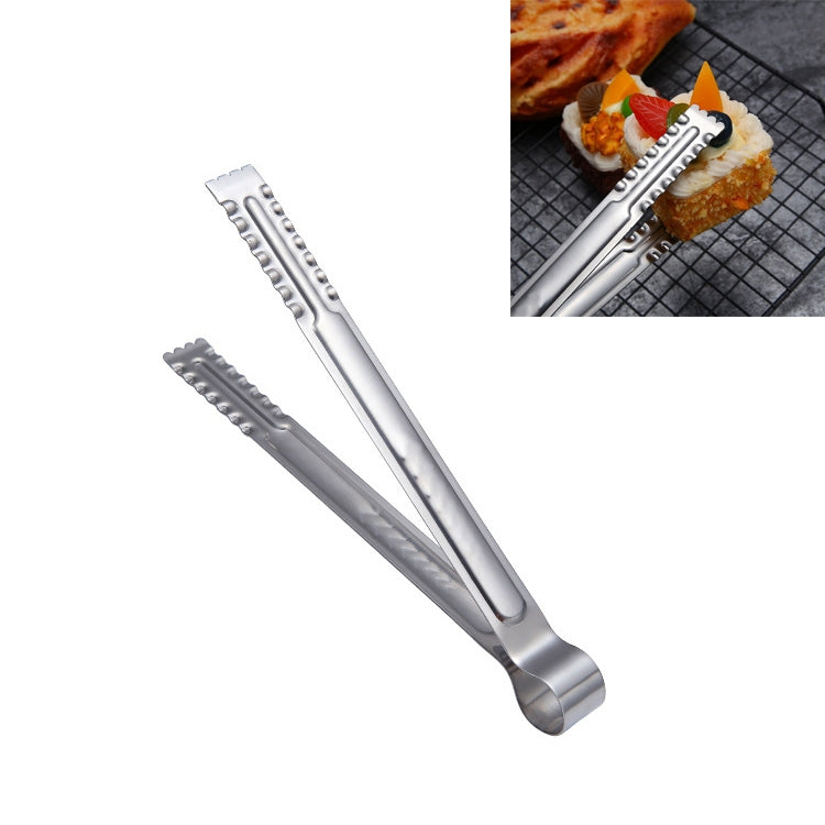 Stainless Steel Food Clip Bread Barbecue Clip Steak Buffet Clip, Size:9 inches
