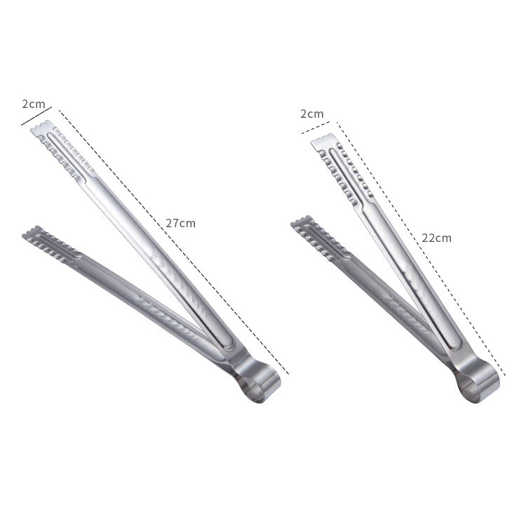 Stainless Steel Food Clip Bread Barbecue Clip Steak Buffet Clip, Size:9 inches