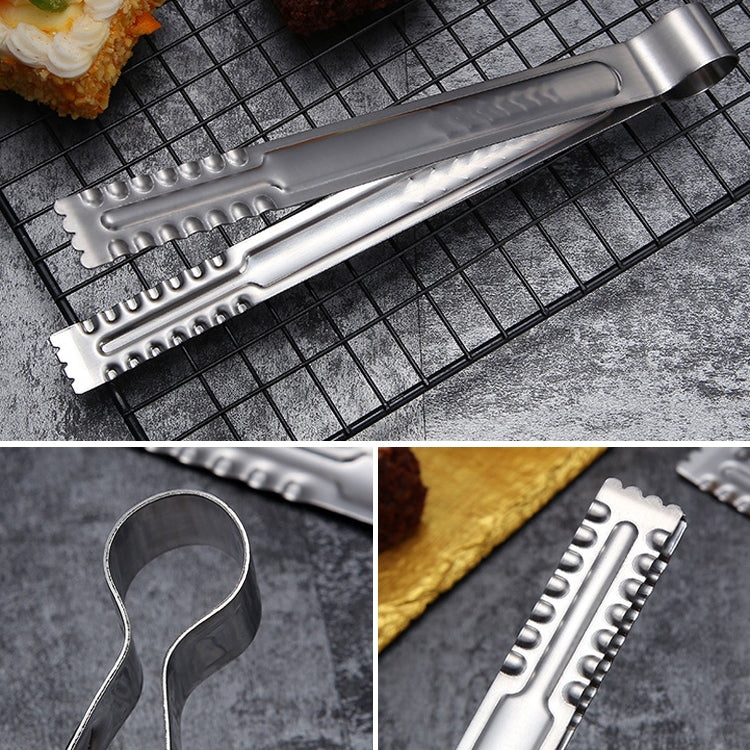 Stainless Steel Food Clip Bread Barbecue Clip Steak Buffet Clip, Size:9 inches