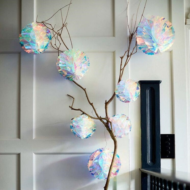 2個賣霓彩膜蜂窩球掛飾婚禮生日派對裝飾用品