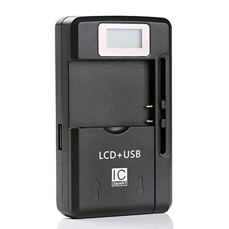 手機電池萬能充電器USB充電器 帶LCD显示 美規
