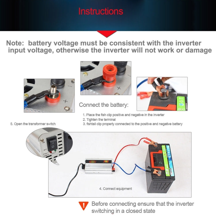 SUVPR DY-LG1000S 1000W DC 24V to AC 220V 50Hz Pure Sine Wave Car Power Inverter with Universal Power Socket