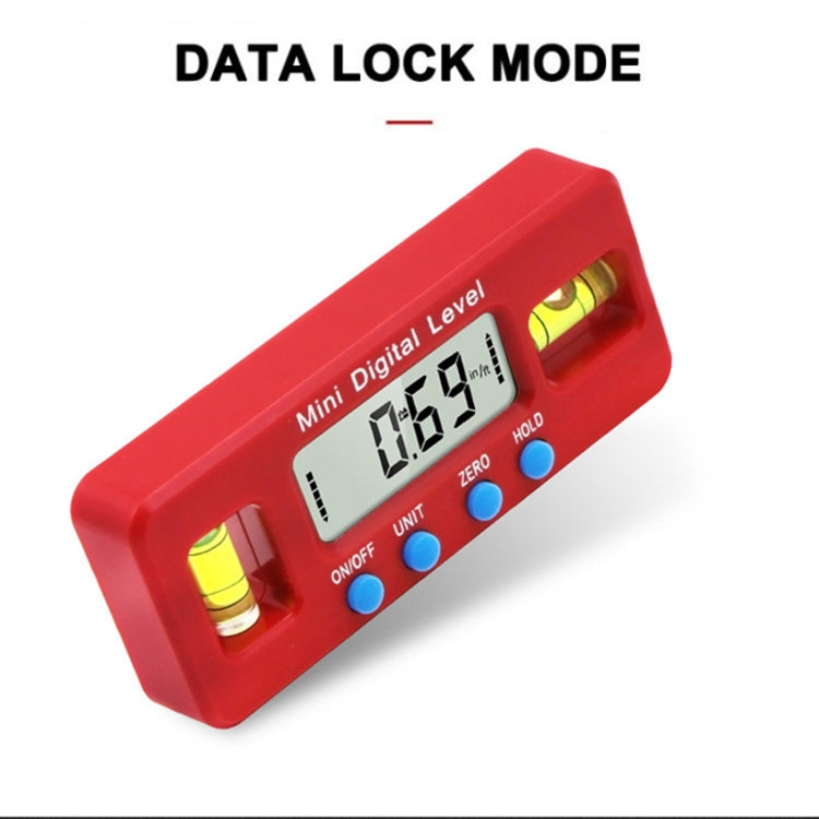 100mm強磁水平尺 迷你电子數顯水平儀角度尺