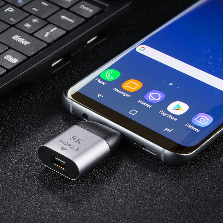 Type-C公頭 轉MiniDP 1.4轉接頭 支持3D視效