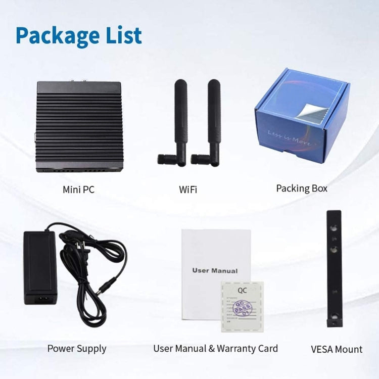 K660G4迷你PC Windows&Linux系統 英特爾Celeron Processor N2840四核2M Cache,1.83GHz, 可達2.25GHz 8GB RAM + 128GB SSD 美規