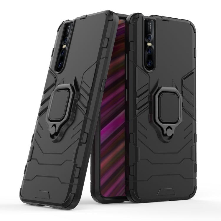 適用於Vivo V15 Pro 黑豹PC + TPU磁吸指環支架防摔保護殼