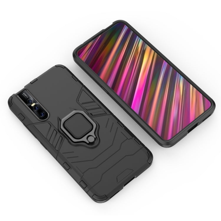 適用於Vivo V15 Pro 黑豹PC + TPU磁吸指環支架防摔保護殼