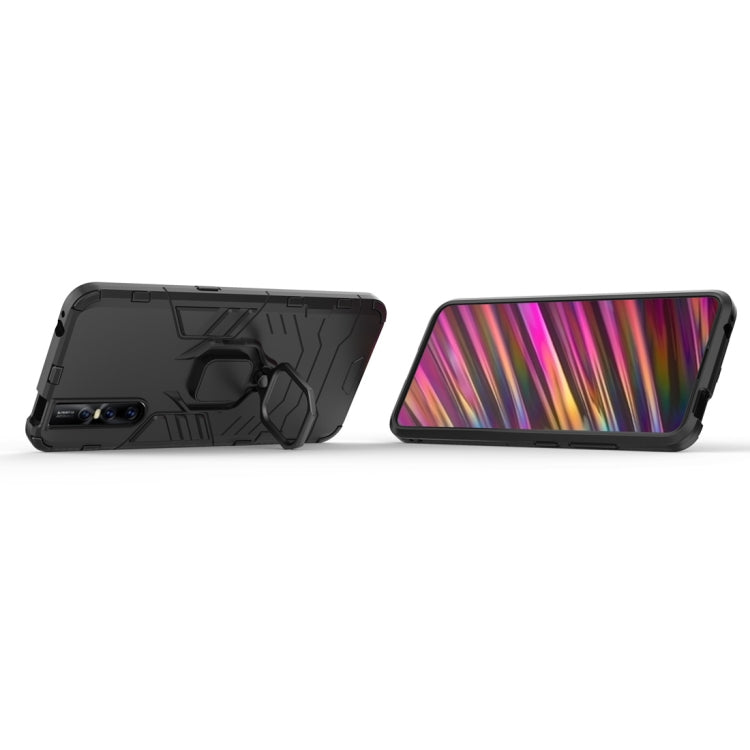 適用於Vivo V15 Pro 黑豹PC + TPU磁吸指環支架防摔保護殼
