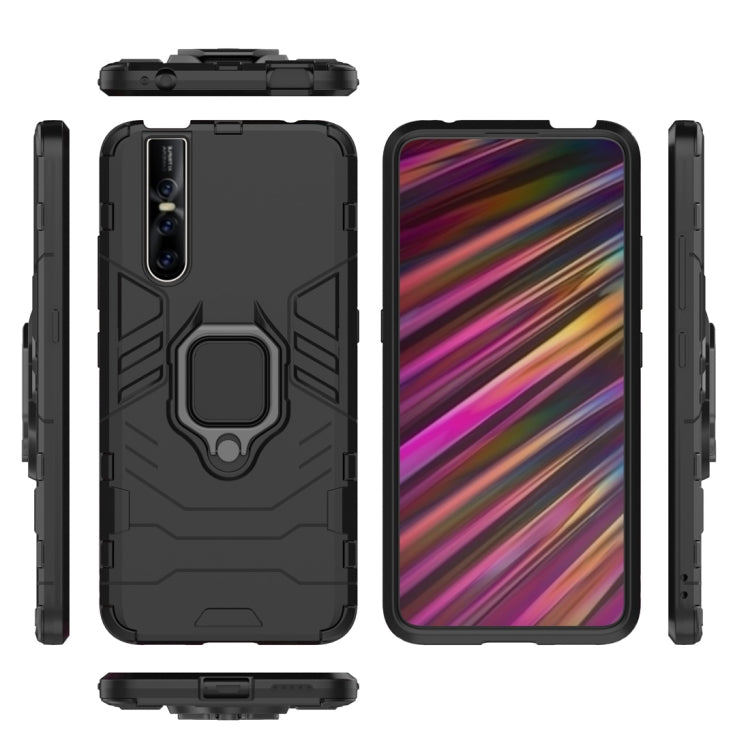 適用於Vivo V15 Pro 黑豹PC + TPU磁吸指環支架防摔保護殼