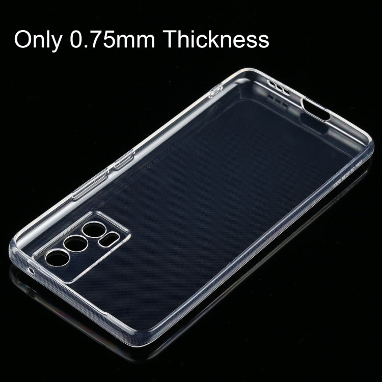 適用於vivo iQOO Neo5 0.75mm超薄透明TPU軟殼