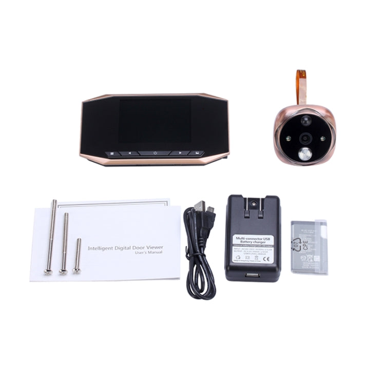 M525 3.5英寸显示屏200萬像素智能可視門鈴 支持最大32GBTF卡&移動偵測