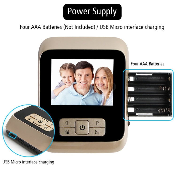 M530 3.0英寸TFT显示屏300萬像素攝像頭智能可視門鈴 支持最大32GBTF卡 紅外夜視