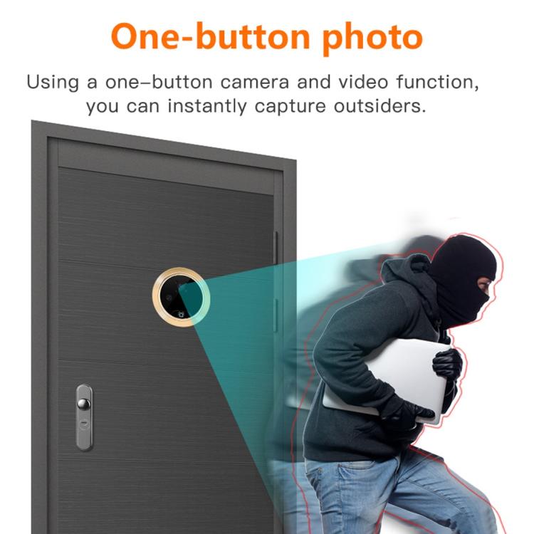 Danmini Q10 4.3寸智能电子可視門鈴，支持TF卡