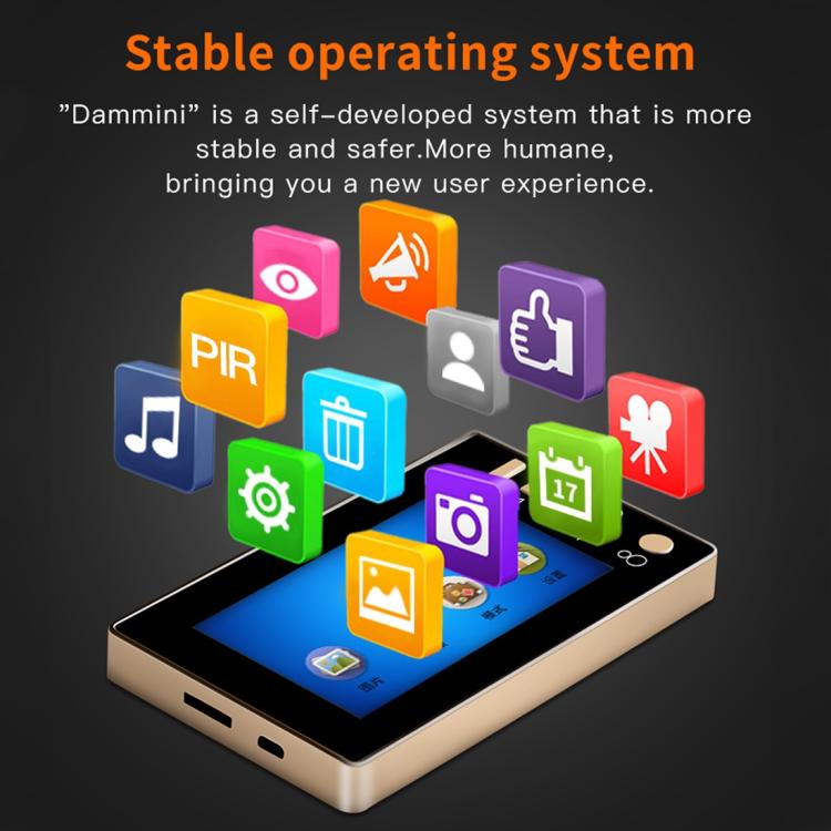 Danmini Q10 4.3寸智能电子可視門鈴，支持TF卡