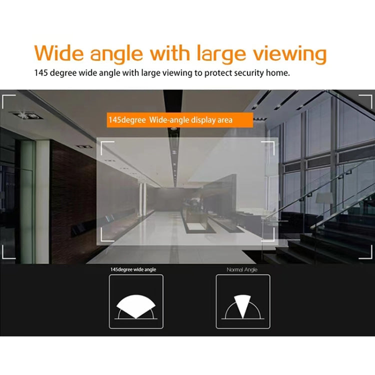 X1 4.3寸屏幕IP55防水数字貓眼門鈴