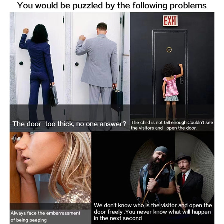 X1 4.3寸屏幕IP55防水数字貓眼門鈴