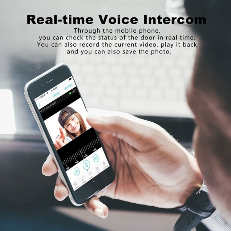 M108 720P 6400mAh 智能WIFI可視門鈴 支持手機遠程控制&實時語音對講