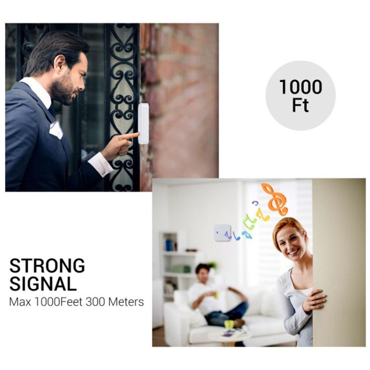 P6 110dB 無線IP55防水低功耗WiFi叮咚門鈴接收器 接收距離：300米 歐規